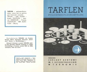 Folder Tarflen 1972
