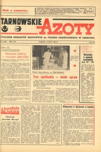 Strona tytułowa "Tarnowskich Azotów" 1982