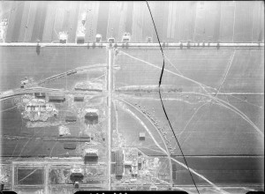 Zdjęcie lotnicze terenów fabrycznych 1928