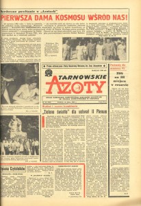 Strona tytułowa "Tarnowskich Azotów" 1969