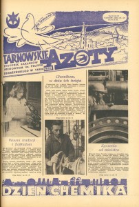 Strona tytułowa "Tarnowskich Azotów" 1986